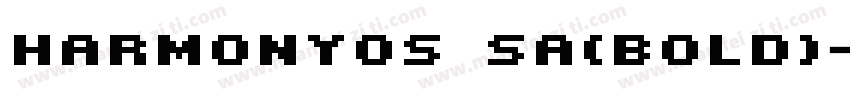 Harmonyos Sa(Bold)字体转换